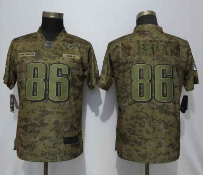 Women Philadelphia Eagles #86 Ertz Nike Camo Salute to Service Limited NFL Jerseys->detroit pistons->NBA Jersey